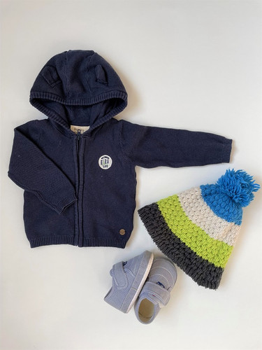 کاپشن کلاهدار نوزادی