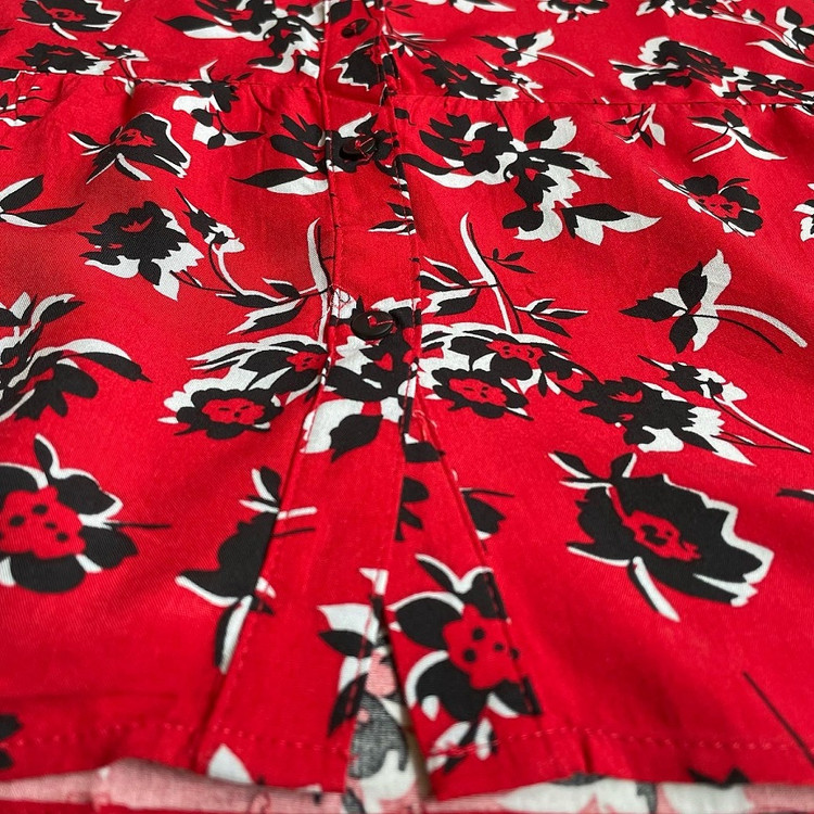 پیراهن قرمز زنانه آستین بلند