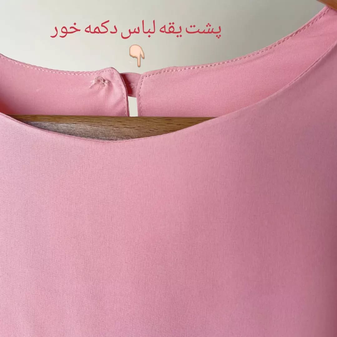 نمای نزدیک شومیز صورتی زنانه فریسایز سوپرسافت